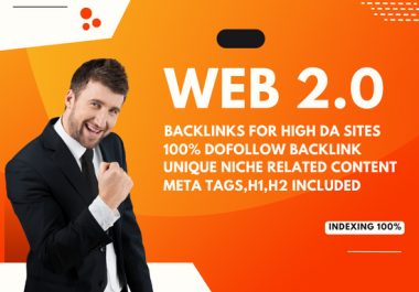 I will create 50 high authority web 2 0 backlinks