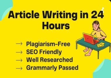 I will write SEO articles with 500+ words each on any topic