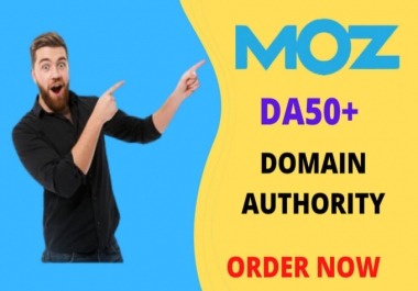 I will increase moz da domain authority 50 plus ordor now