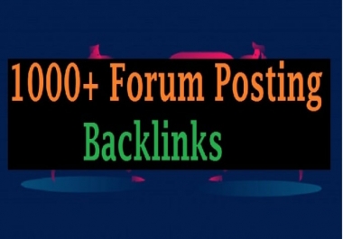 I will 1000 high quality forum profile dowollow baclinks