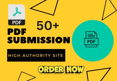 I will provide 50+best PDF submission manual backlinks