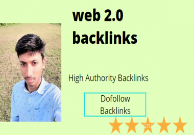 I will build 20 web 2 0 backlinks and high authority backlinks