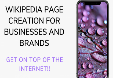 I will create and setup Wikipedia page and get it Permanently Verified