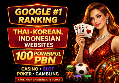 Thai-Korean-Indonesia 100 PBN SIDEBAR DA 50 BACKLINKS Casino Gambling UFABET Related backlink