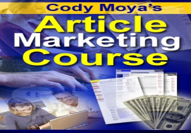 Article marketing course Cody moya's