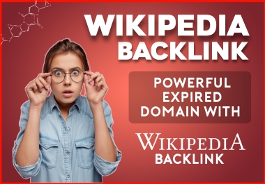 I will research an expired domain with backlink from wikipedia