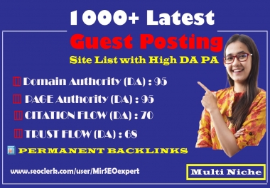 I will provide guest post dofollow backlinks