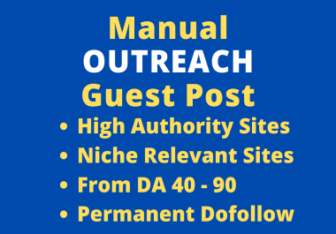 I will do high authority SEO dofollow guest post backlinks via high DA websites