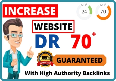 I will increase ahrefs domain rating DR 70plus