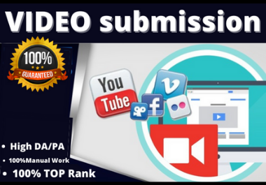 80 Manual video submission on the top video sharing sites