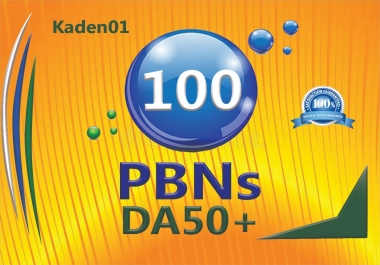 I will create 100 PBN Backlinks DA 50+ High Quality DOFOLLOW permanent Links