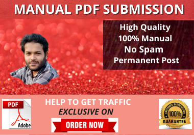 Live 80 PDF Submission dofollow backlinks High Authority website low spam score