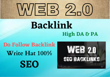 80 WEB 2.0 High Authority Permanent Do Follow Backlinks White Hat SEO Link Building