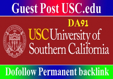 Edu Guest Post on USC EDU SEO Backlinks