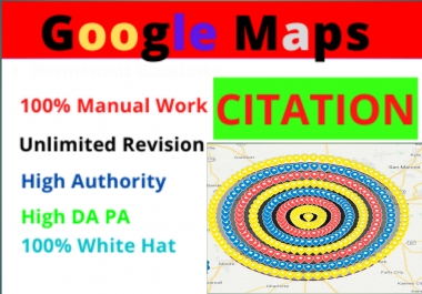 Create Manual 500+ Google Map Citation Manual Pointing for Local Business SEO