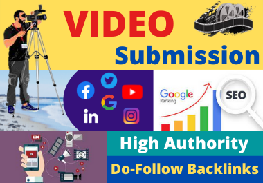 I will manually upload or share your video to the top 70 dofollow video sharing sites