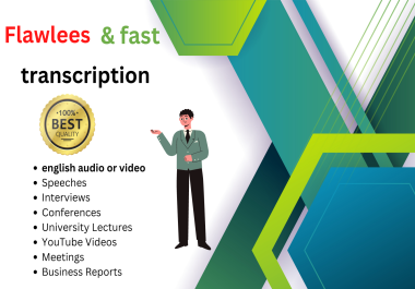 I will Audio/Video Transcription