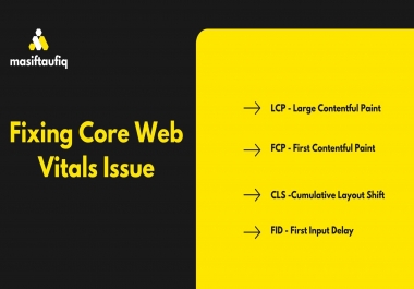 I will Fix Core Web vitals Issues For Website Speed Optimization