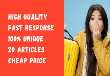 I will write 20 articles in 10 days - PREMIUM Articles - Special Offer