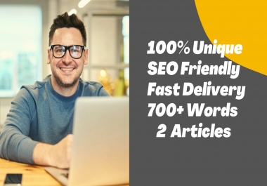 Write Two 700+ Word SEO Unique Article - PREMIUM Articles - Special Offer