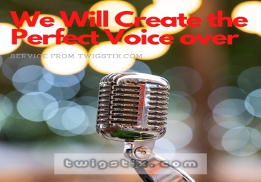 The Perfect Voice over for any video or presentation of your choice