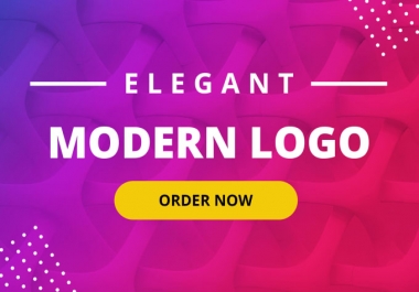 I will design an elegant modern minimalist logo for your brand