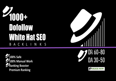 Provide 3000+ Manually white Hat SEO Dofollow Backlinks for 40