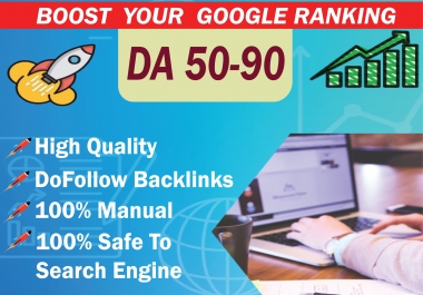 I will build high quality SEO backlinks high da authority to improve ranking