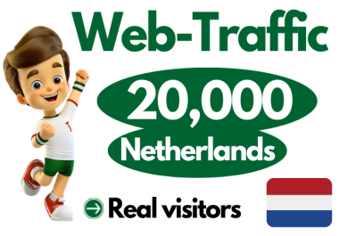 I Will drive 20k real Netherlands targeted web traffic