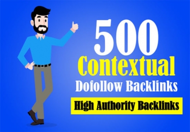 I will create 500 high-quality contextual,  profile,  SEO do-follow backlinks with excel file Report