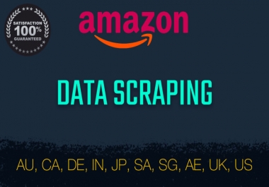 i scrap products from amazon and Excel spreadsheet