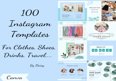 I will creative 100 templates for your business