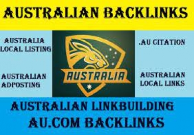I will provide high Quality 20 Do Follow Australian NIche Backlinks at Great Prices