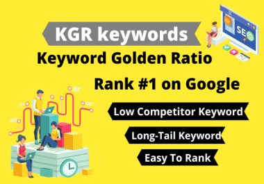 I will do effective 10 KGR keyword research for your any site