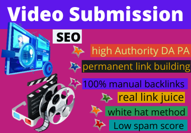 create 80 video and submission dofollow top video submission sites