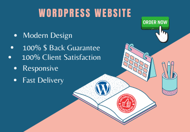 I will create responsive wordpress website design for you