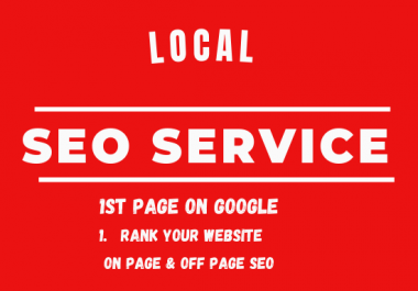 I will do local SEO optimization to rank your website and Maps on google 1st page