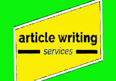 I will build and Write 400 until 1000 words Article that is SEO Optimized and Unique on any topic fo