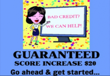 I GUARANTEED to INCREASE your Crddit Score in 60 days for 80