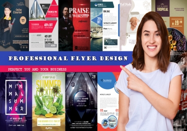 I will design professional business,  event party or food flyer,  poster,  leaflet,  banner