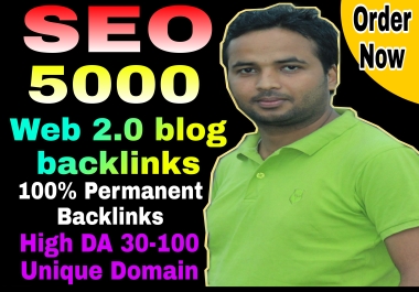 I will build 5000 high quality web 2.0 blog backlinks