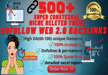I will build 500 web 2 0 backlinks manually