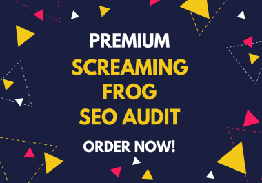 I will do premium screaming frog crawl or website SEO audit report