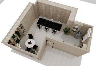 Make eksekutif your office looks reality 3D design with us