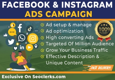 Setup your Facebook and Instagram ads campaign to grow your business