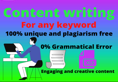 I will write 3000 words of any content over 3days