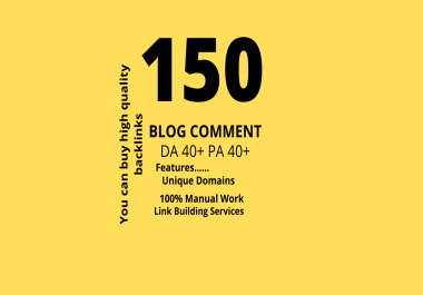 I Will Make 100 DA 90-40+ & PA 40+ Manually Submit Blog Comments