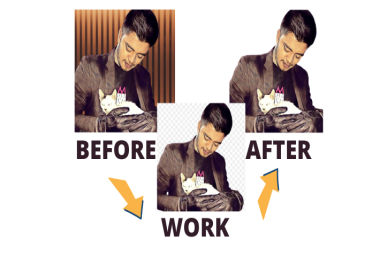 I will remove baground of your pictures for 5