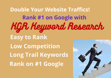 I will do research kgr keywords for fast rank on google