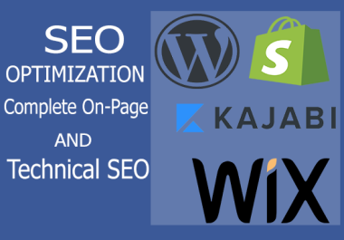 I will Do Complete SEO of Wordpress,  Shopify,  Wix and Kajabi Websites